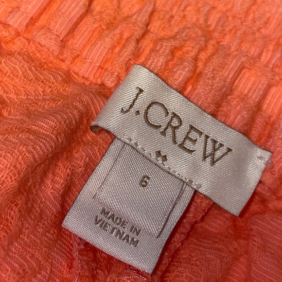 EUC J. Crew Factory Coral Jacquard Floral Pull On Shorts Size 6 - Picture 3 of 7
